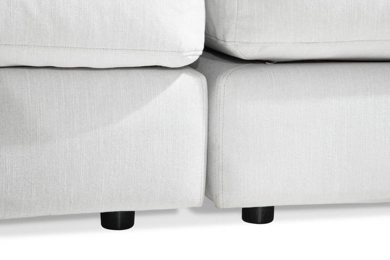 Arken 6-personers Vendbar U-formet Modulsofa med Chaiselong + Fodskammel i Stof - Lysegrå - Møbler - Sofaer - Modulsofaer - Komplet modulsofa