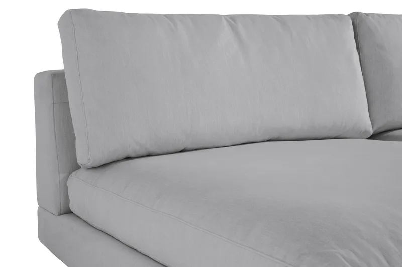 Arken 6-personers Vendbar U-formet Modulsofa med Chaiselong + Fodskammel i Stof - Grå - Møbler - Sofaer - Modulsofaer - Komplet modulsofa