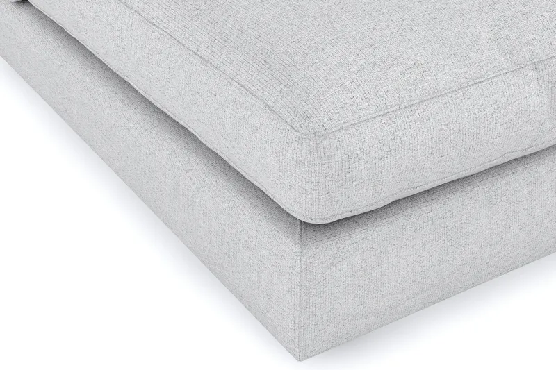 Arken 6-personers U-formet Modulsofa + Fodskammel i Stof - Lysegrå - Møbler - Sofaer - Modulsofaer - Komplet modulsofa