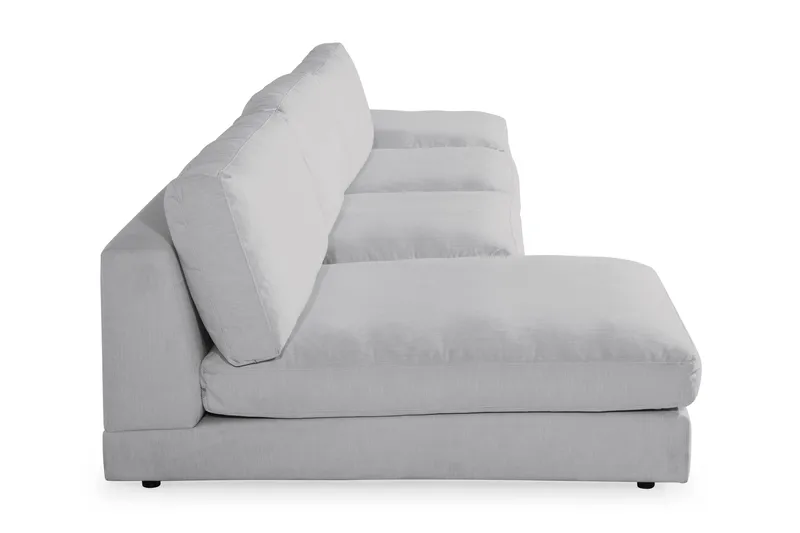 Arken 6-personers Vendbar U-formet Modulsofa med Chaiselong + Fodskammel i Stof - Grå - Møbler - Sofaer - Modulsofaer - Komplet modulsofa