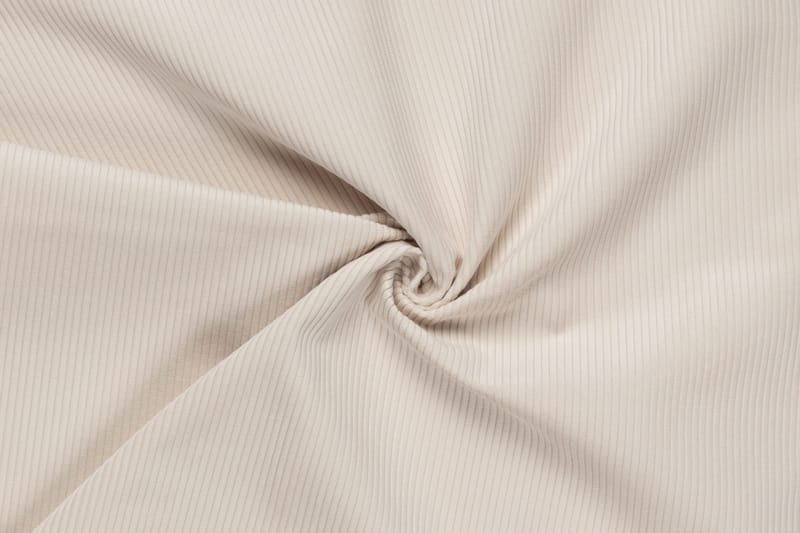 Arken 6-personers Vendbar L-formet Modulhjørnesofa med Chaiselong + Fodskammel i Manchester - Beige - Møbler - Sofaer - Modulsofaer - Komplet modulsofa