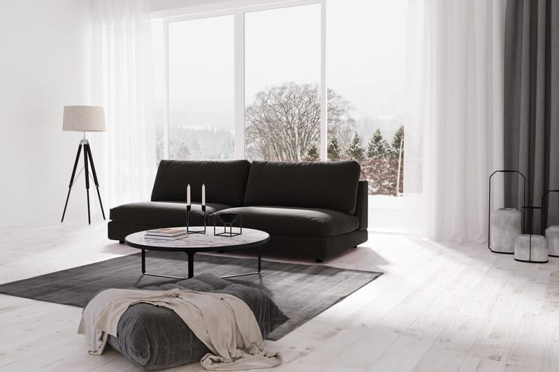 Arken Modulsofa 3-pers - Hørsort - Møbler - Sofaer - Modulsofaer - Komplet modulsofa