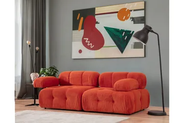 Belgin Modulsofa 2-personers - Rød Manchester - Møbler - Sofaer - Modulsofaer - Komplet modulsofa