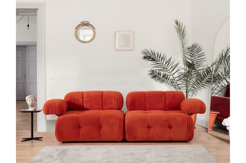 Belgin Modulsofa 2-personers - Rød Manchester - Møbler - Sofaer - Modulsofaer - Komplet modulsofa