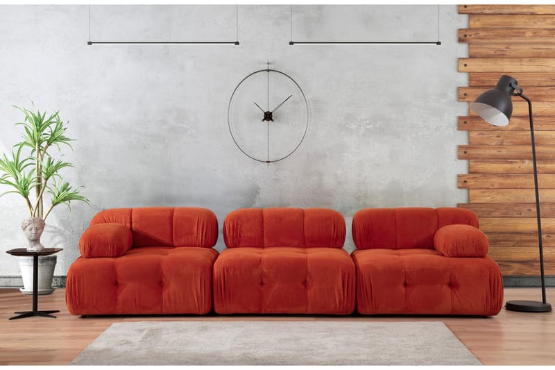 Belgin Modulsofa 3-personers - Rød - Møbler - Sofaer - Modulsofaer - Komplet modulsofa