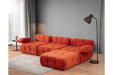 Belgin Modulsofa 3-personers - Rød - Møbler - Sofaer - Modulsofaer - Komplet modulsofa