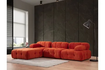 Belgin Modulsofa 3-personers - Rød - Møbler - Sofaer - Modulsofaer - Komplet modulsofa