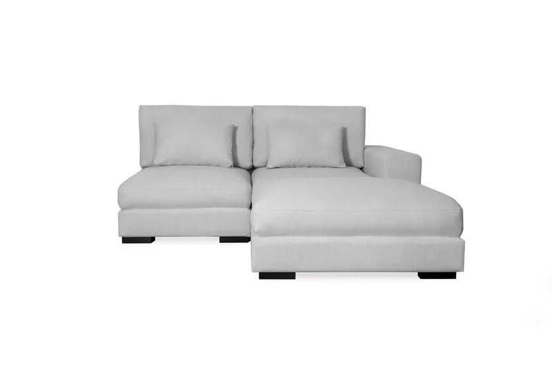 Dubai divansofa højre ekstra dyb - lysegrå - Møbler - Sofaer - Modulsofaer - Komplet modulsofa