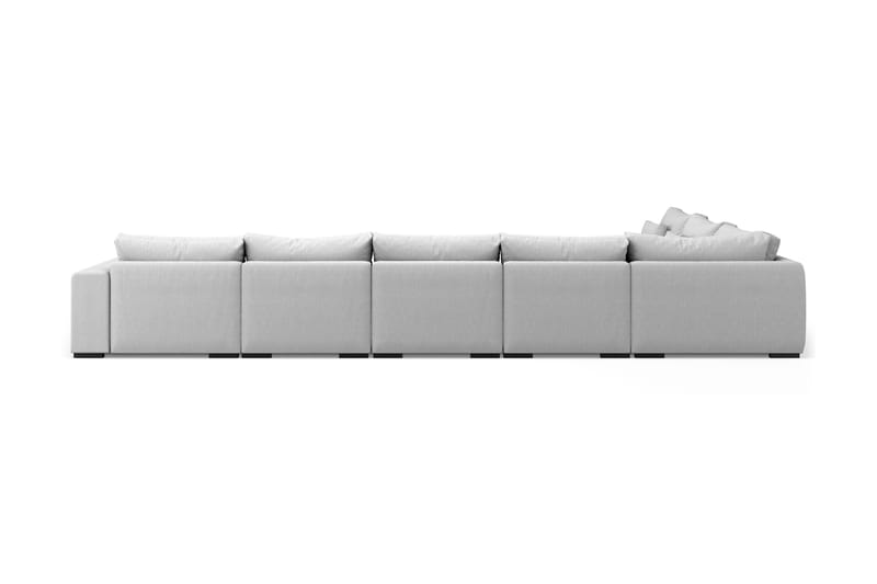 Dubai U-modulsofa Large med divan højre ekstra dyb - lysegrå - Møbler - Sofaer - Modulsofaer - Komplet modulsofa