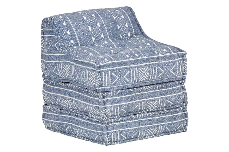 Modulær Loungesofa Stof Indigo - Komplet modulsofa