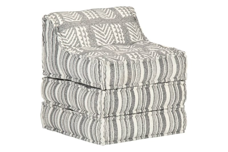 Modulær Loungesofa Stof Sort - Møbler - Sofaer - Modulsofaer - Komplet modulsofa