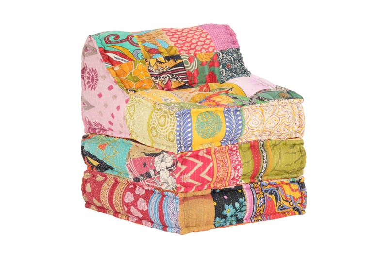 Modulær Loungesofa Stof Patchwork - Komplet modulsofa