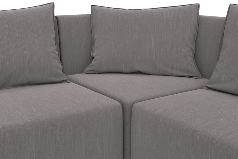 Noelia Modulhjørnesofa Vendbar - Hørgrå - Møbler - Sofaer - Modulsofaer - Komplet modulsofa