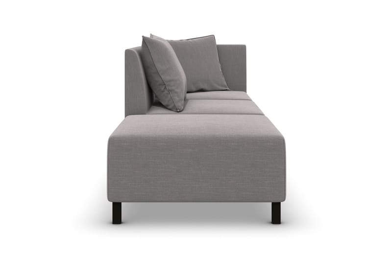 Noelia Modulsofa 2,5-pers med Puf - Hørgrå - Møbler - Sofaer - Modulsofaer - Komplet modulsofa