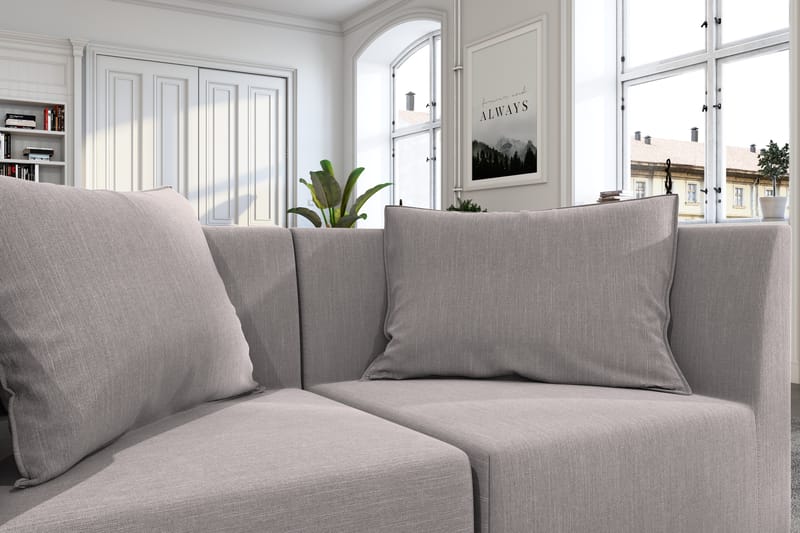 Noelia Modulsofa 2-pers - Hørgrå - Møbler - Sofaer - Modulsofaer - Komplet modulsofa