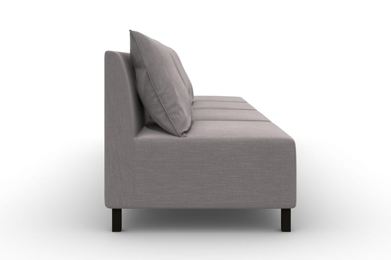 Noelia Modulsofa 3,5-pers med Puf - Hørgrå - Møbler - Sofaer - Modulsofaer - Komplet modulsofa