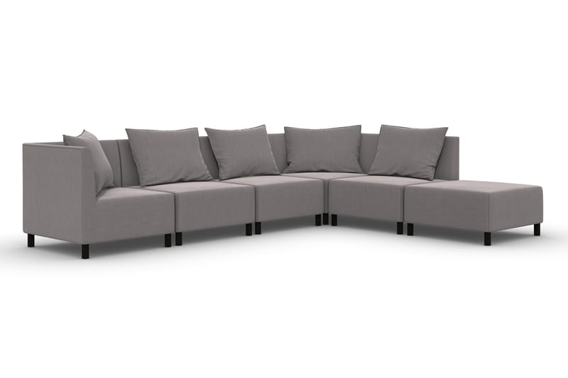 Noelia Modulsofa med Chaiselong Vendbar - Hørgrå - Møbler - Sofaer - Modulsofaer - Komplet modulsofa