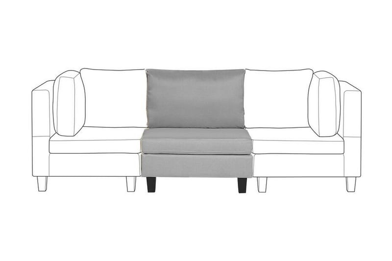 Skintebo Modulsofa - Grå - Møbler - Sofaer - Modulsofaer - Midtermodul