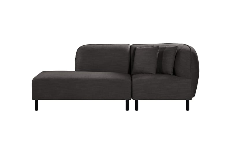 Space 2-Pers. Modulsofa med Chaiselong - Mørkegrå - Møbler - Sofaer - Modulsofaer - Komplet modulsofa