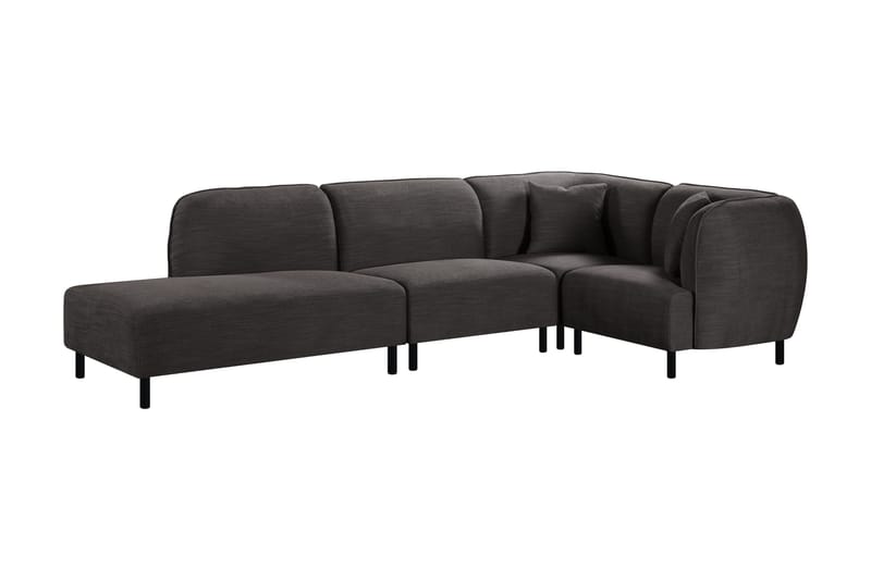 Space 4-Pers. Modulsofa med Chaiselong - Mørkegrå - Møbler - Sofaer - Modulsofaer - Komplet modulsofa