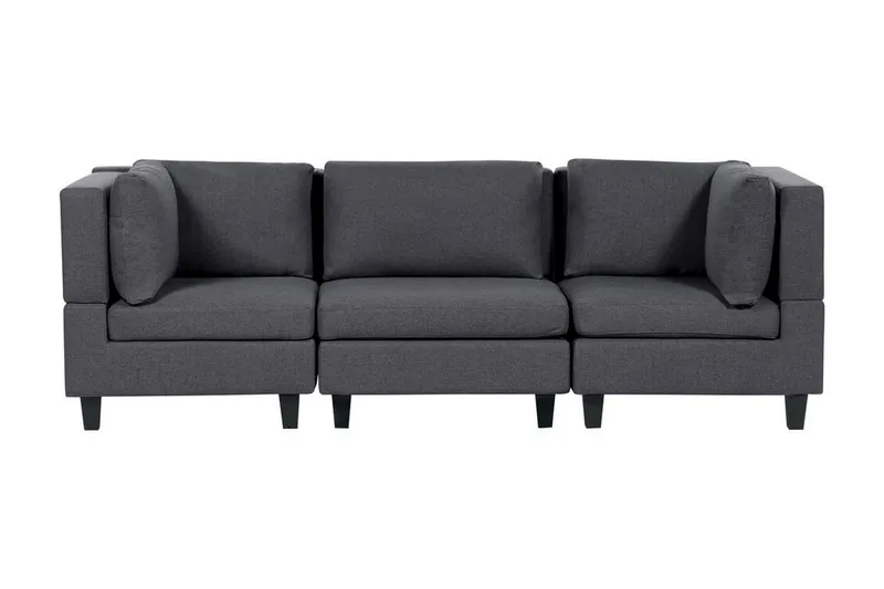 Komplett modulsoffa Grå, Svart - Møbler - Sofaer - Modulsofaer - Komplet modulsofa