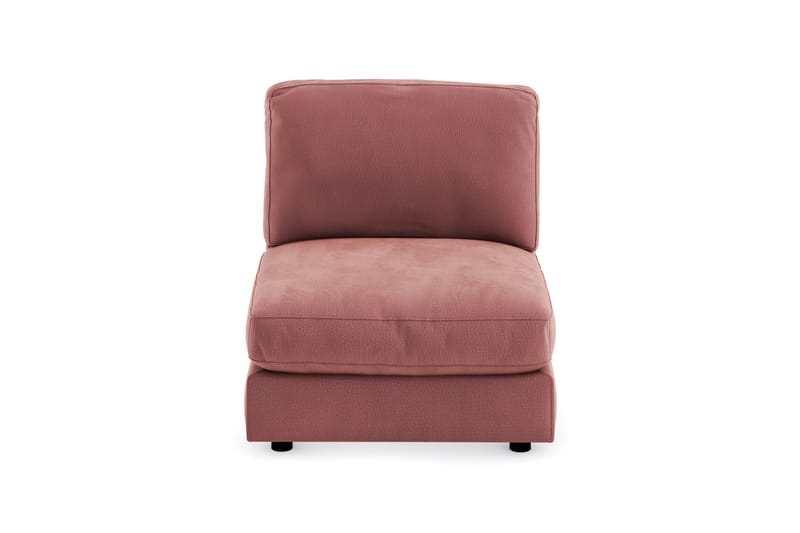 Arken 1-personers Midtermodul i Fløjl 90 cm bred - Rosa - Møbler - Sofaer - Modulsofaer - Midtermodul