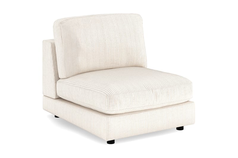 Arken 1-personers Midtermodul i Manchester 90 cm bred - Beige - Møbler - Sofaer - Modulsofaer - Midtermodul