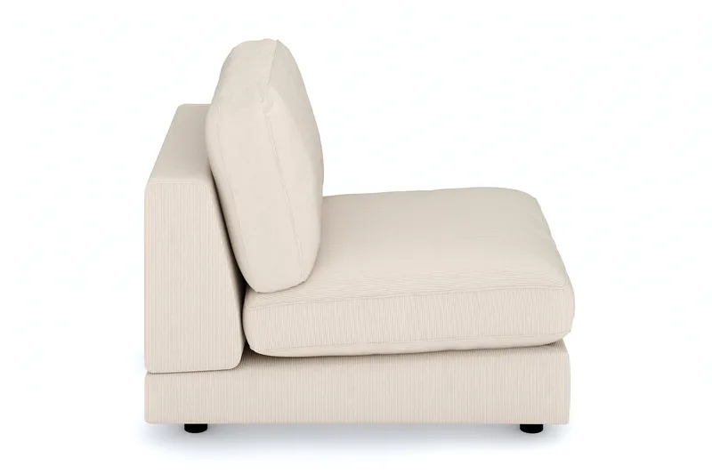 Arken 1-personers Midtermodul i Manchester 90 cm bred - Beige - Møbler - Sofaer - Modulsofaer - Midtermodul