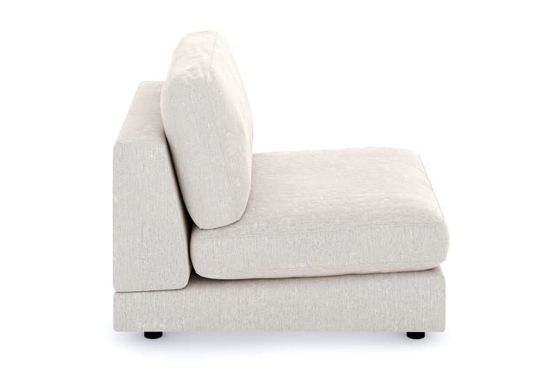 Arken 1-personers Midtermodul i Fløjl 90 cm bred - Cremehvid - Møbler - Sofaer - Modulsofaer - Midtermodul