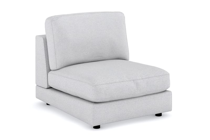 Arken 1-personers Midtermodul i Stof 90 cm bred - Lysegrå - Møbler - Sofaer - Modulsofaer - Midtermodul