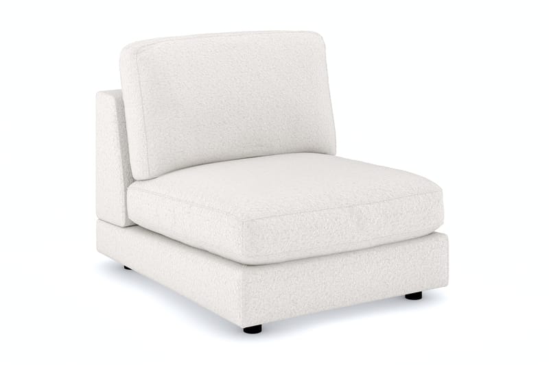 Arken 1-personers Midtermodul i Bouclé 90 cm bred - Hvid - Møbler - Sofaer - Modulsofaer - Midtermodul