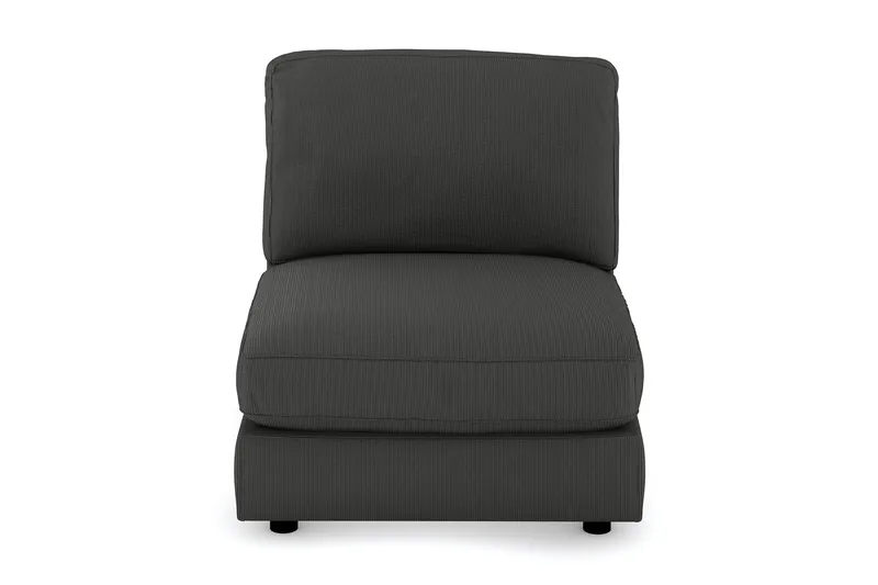 Arken 1-personers Midtermodul i Manchester 90 cm bred - Mørkegrå - Møbler - Sofaer - Modulsofaer - Midtermodul