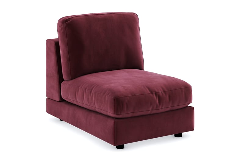 Arken 1-personers Midtermodul i Fløjl 70 cm bred - Lilla - Møbler - Sofaer - Modulsofaer - Midtermodul