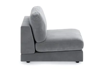 Arken 1-personers Midtermodul i Fløjl 70 cm bred - Lysegrå - Møbler - Sofaer - Modulsofaer - Midtermodul