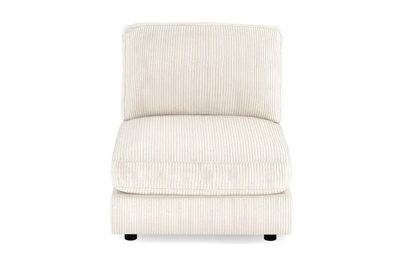 Arken 1-personers Midtermodul i Manchester 90 cm bred - Beige - Møbler - Sofaer - Modulsofaer - Midtermodul