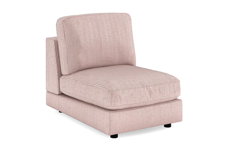 Arken 1-personers Midtermodul i Manchester 70 cm bred - Rosa - Møbler - Sofaer - Modulsofaer - Midtermodul