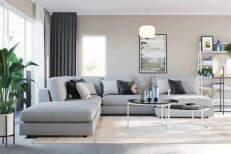 Arken 1-personers Midtermodul i Stof 90 cm bred - Grå - Møbler - Sofaer - Modulsofaer - Midtermodul