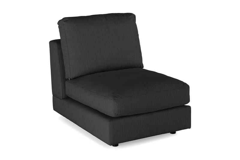 Arken 1-personers Midtermodul i Stof 70 cm bred - Sort - Møbler - Sofaer - Modulsofaer - Midtermodul