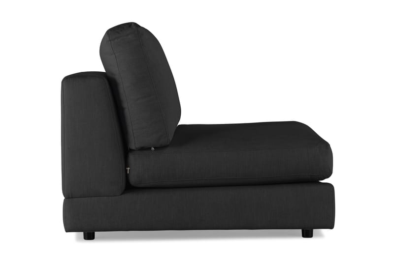 Arken 1-personers Midtermodul i Stof 70 cm bred - Sort - Møbler - Sofaer - Modulsofaer - Midtermodul