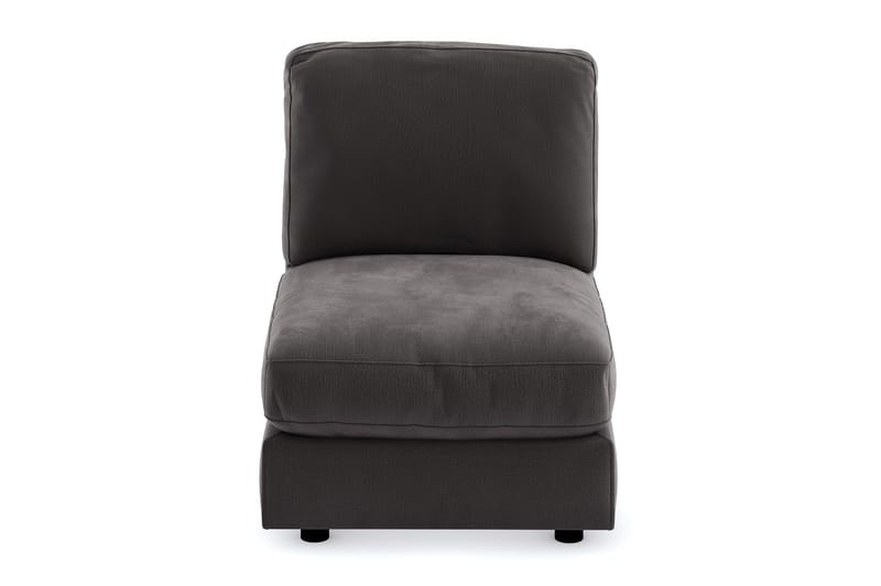 Arken 1-personers Midtermodul i Fløjl 70 cm bred - Mørkegrå - Møbler - Sofaer - Modulsofaer - Midtermodul