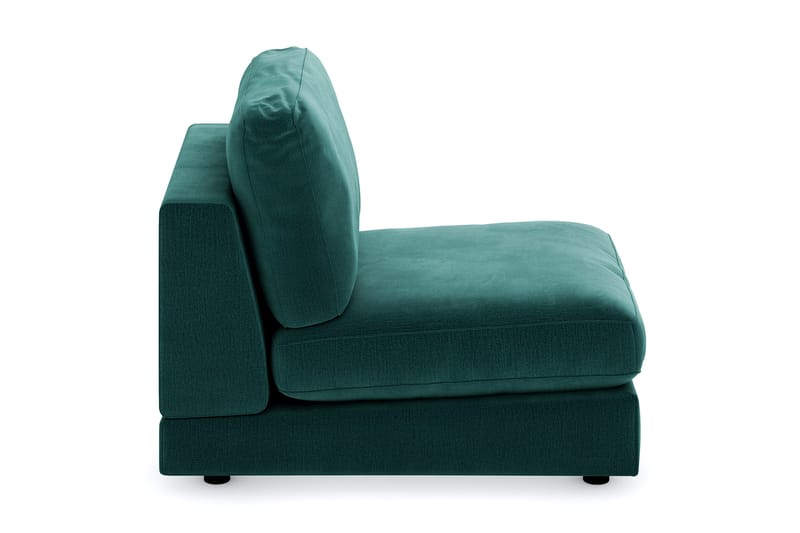 Arken 1-personers Midtermodul i Fløjl 70 cm bred - Grøn - Møbler - Sofaer - Modulsofaer - Midtermodul