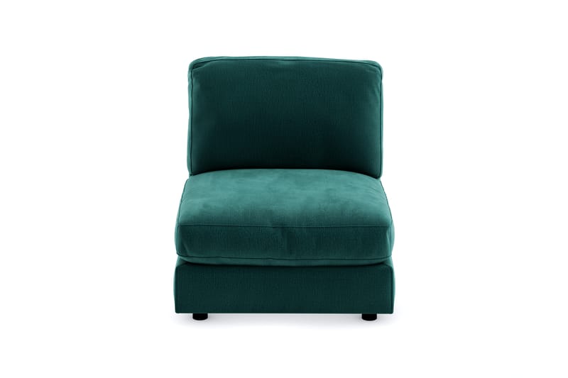 Arken 1-personers Midtermodul i Fløjl 90 cm bred - Grøn - Møbler - Sofaer - Modulsofaer - Midtermodul