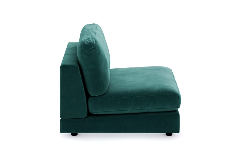 Arken 1-personers Midtermodul i Fløjl 90 cm bred - Grøn - Møbler - Sofaer - Modulsofaer - Midtermodul