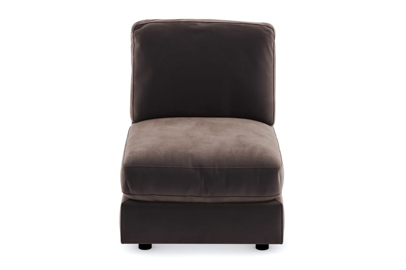 Arken 1-personers Midtermodul i Fløjl 70 cm bred - Brun - Møbler - Sofaer - Modulsofaer - Midtermodul