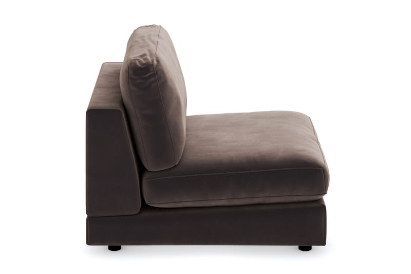 Arken 1-personers Midtermodul i Fløjl 90 cm bred - Brun - Møbler - Sofaer - Modulsofaer - Midtermodul