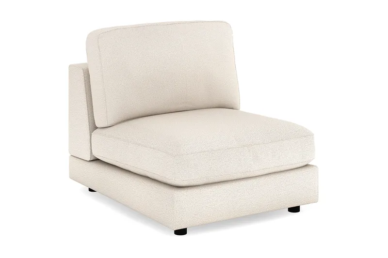 Arken 1-personers Midtermodul i Stof 90 cm bred - Beige - Møbler - Sofaer - Modulsofaer - Midtermodul