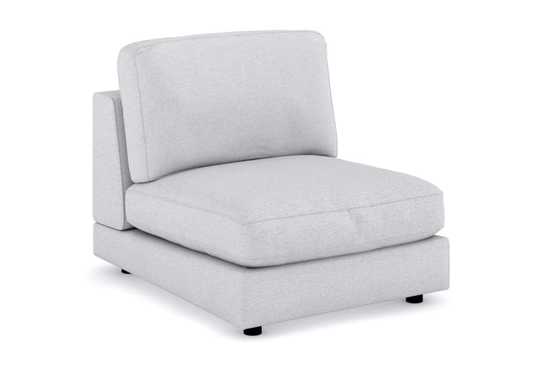 Arken 1-personers Midtermodul i Stof 90 cm bred, Lysegrå