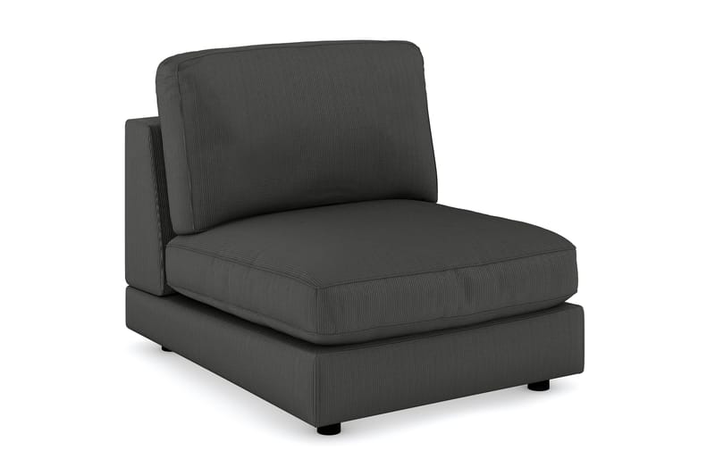 Arken 1-personers Midtermodul i Manchester 90 cm bred, Mørkegrå