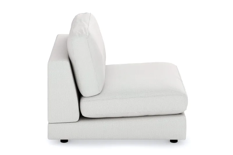 Arken 1-personers Midtermodul i Stof 90 cm bred - Lysegrå - Møbler - Sofaer - Modulsofaer - Midtermodul