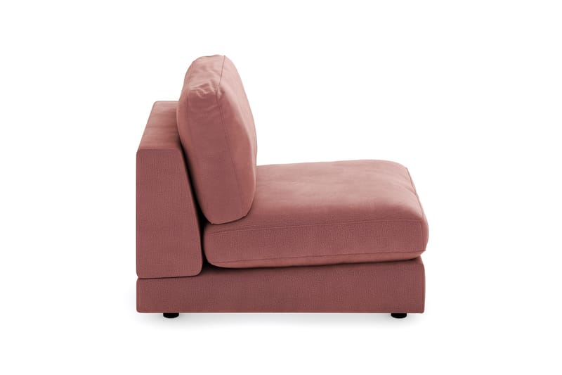 Arken 1-personers Midtermodul i Fløjl 70 cm bred - Rosa - Møbler - Sofaer - Modulsofaer - Midtermodul
